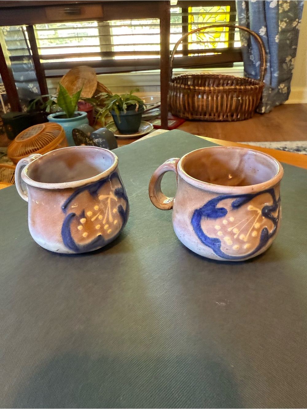 Handmade in Barbados Earthworks Espresso cups /Ceramic Mugs -Set of 2